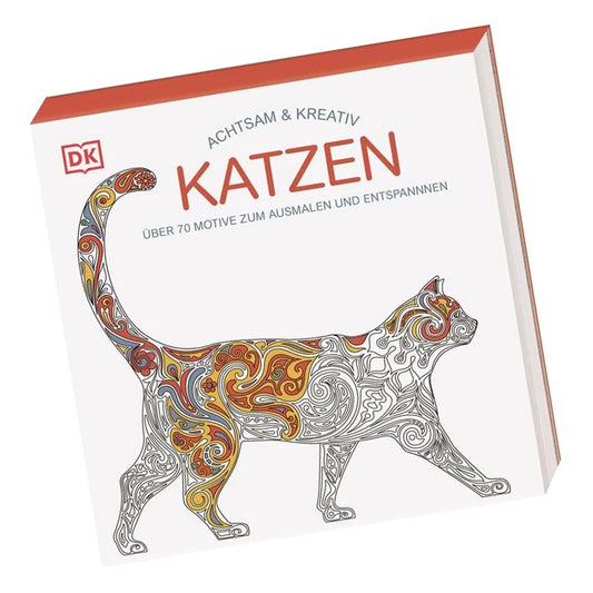 Ausmalbuch - Achtsam & Kreativ. Katzen
