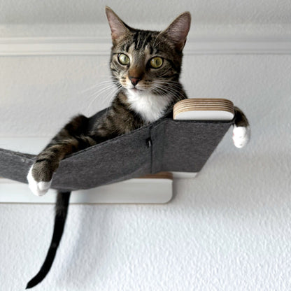 KATZENpARTy | Kletterwand Set - 1 KLETTERSTAMM mit HÄNGEMATTE + 2 Hüpfstämme