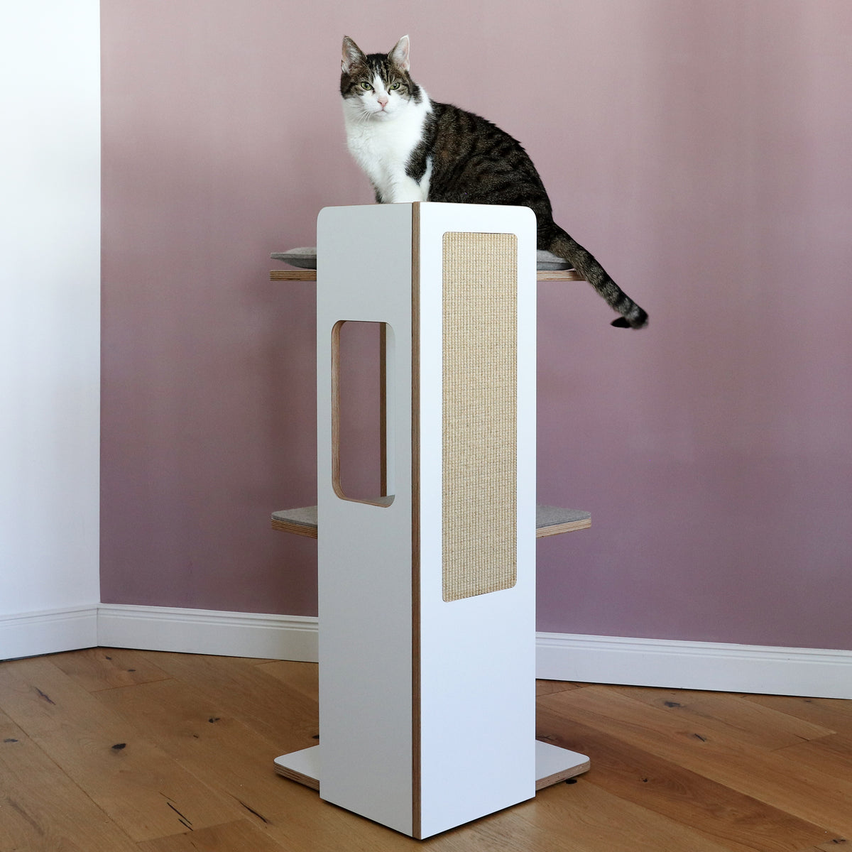 SCRATCH & REST TOWER for cats with scratching surface