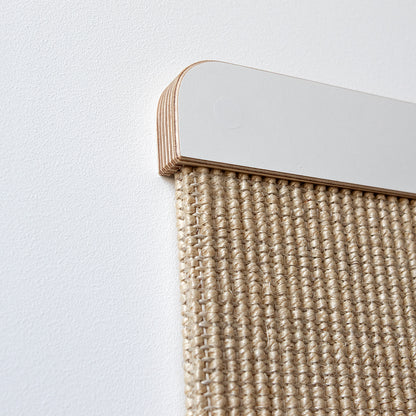 kratzFEST | Sisal Katzen KRATZBRETT für die Wand - weiß