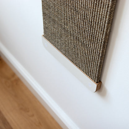 kratzFEST | Sisal Katzen KRATZBRETT für die Wand - weiß