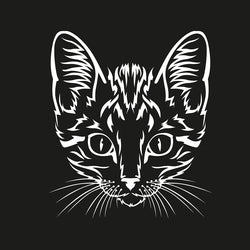 Coloring Book - Black Premium. Cats