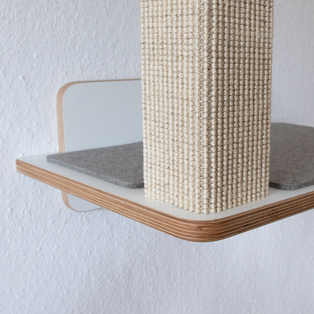 Doppeldecker | WAND-KRATZBAUM für Katzen - Kratzsäule 38cm, 78cm