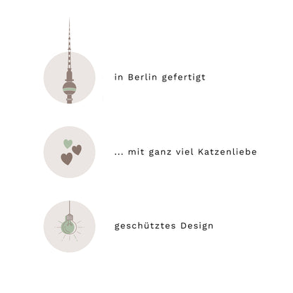 Doppeldecker | WAND-KRATZBAUM für Katzen - Kratzsäule 38cm, 78cm
