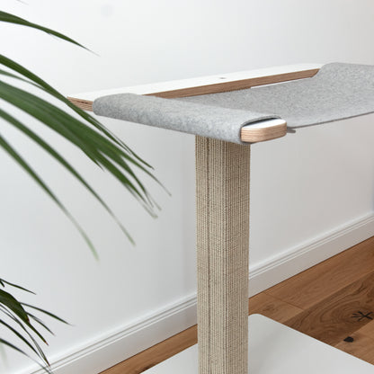 St(r)andmatte | KRATZBAUM aus Sisal mit HÄNGEMATTE für Katzen - Kratzstamm 78cm