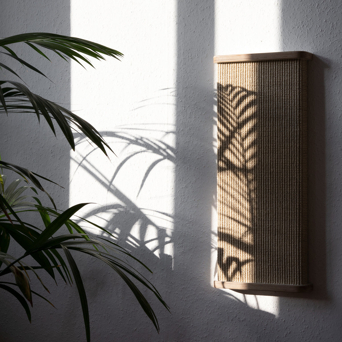 kratzBAR | Sisal Katzen KRATZBRETT für die Wand und Boden - weiß